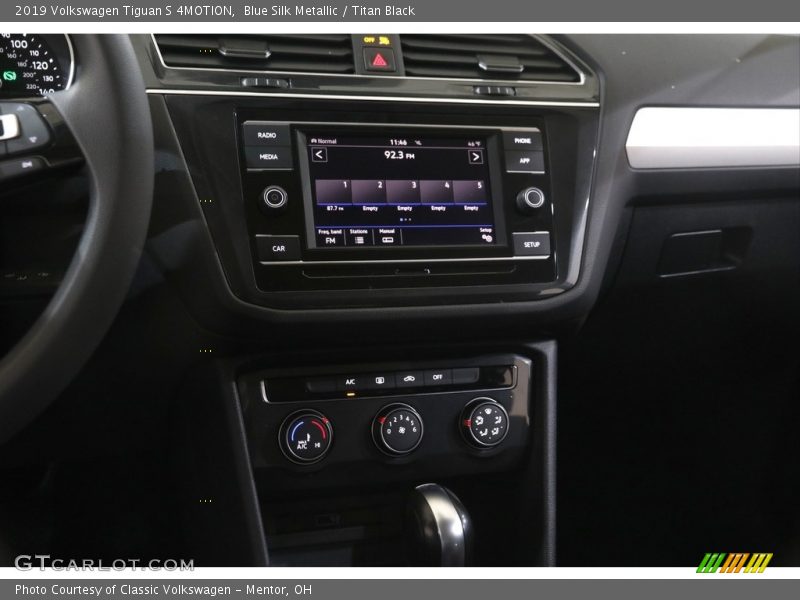 Blue Silk Metallic / Titan Black 2019 Volkswagen Tiguan S 4MOTION