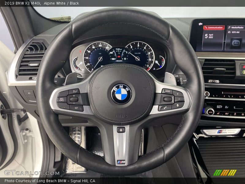 Alpine White / Black 2019 BMW X3 M40i