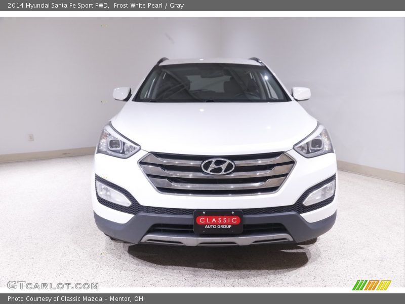 Frost White Pearl / Gray 2014 Hyundai Santa Fe Sport FWD