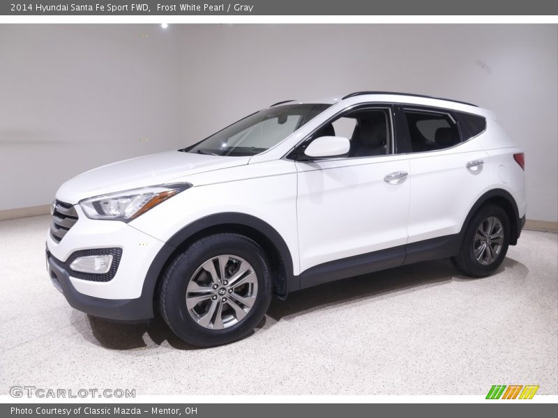 Frost White Pearl / Gray 2014 Hyundai Santa Fe Sport FWD