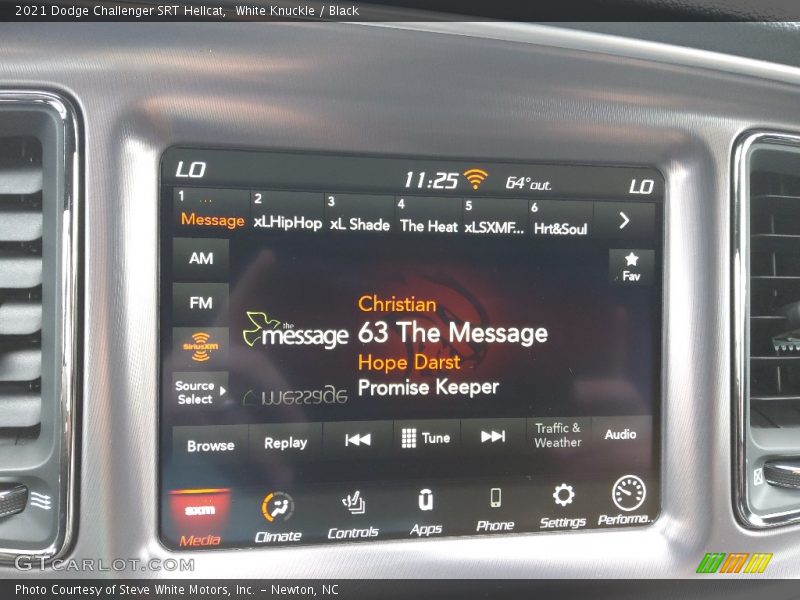 White Knuckle / Black 2021 Dodge Challenger SRT Hellcat