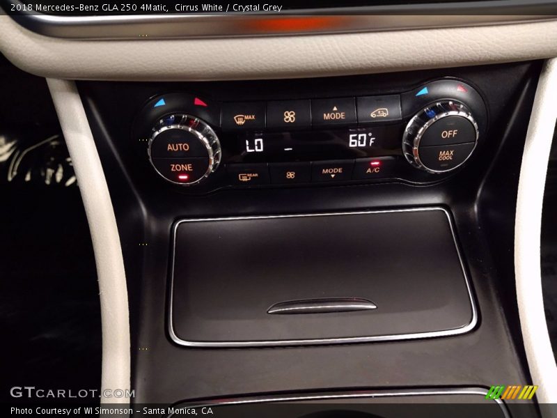 Cirrus White / Crystal Grey 2018 Mercedes-Benz GLA 250 4Matic