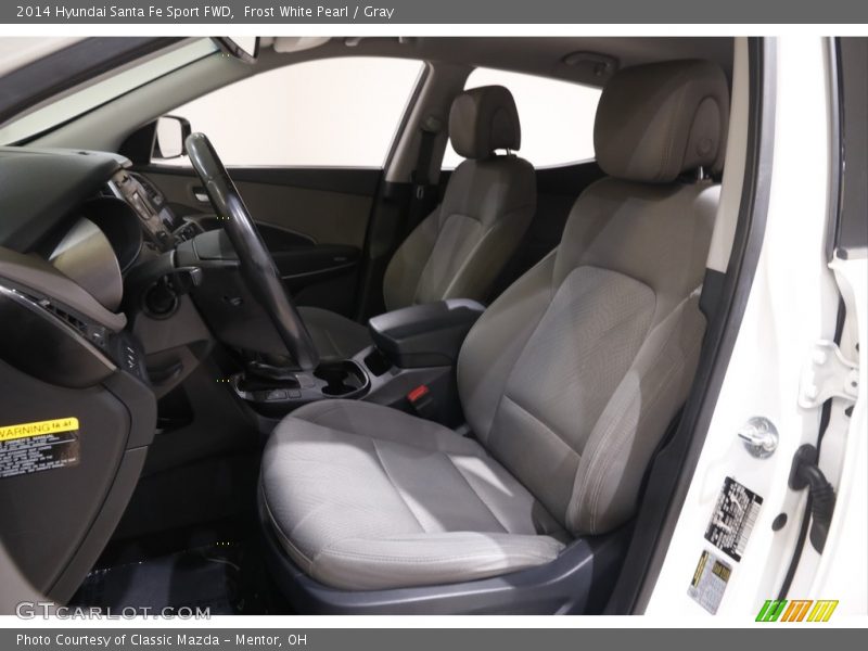 Frost White Pearl / Gray 2014 Hyundai Santa Fe Sport FWD