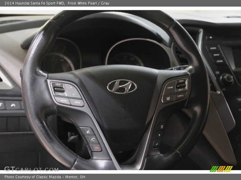 Frost White Pearl / Gray 2014 Hyundai Santa Fe Sport FWD