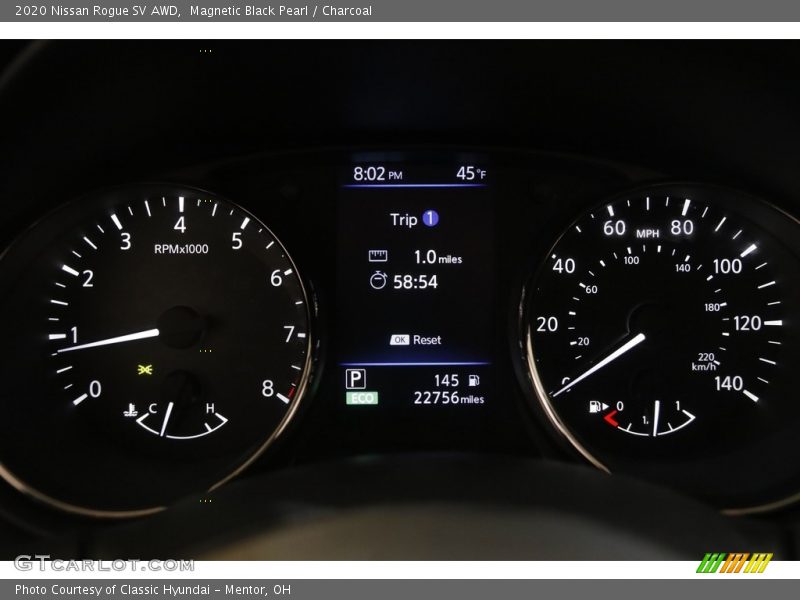 Magnetic Black Pearl / Charcoal 2020 Nissan Rogue SV AWD
