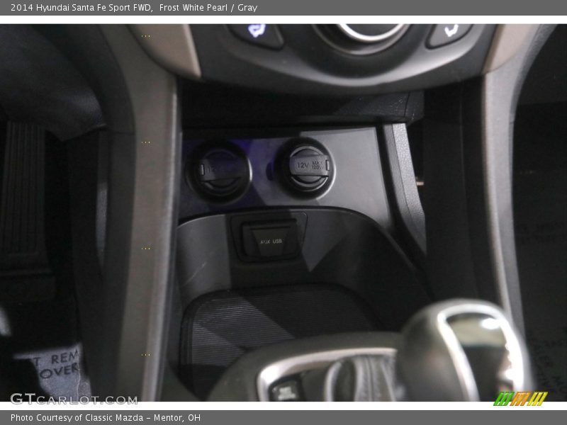 Frost White Pearl / Gray 2014 Hyundai Santa Fe Sport FWD