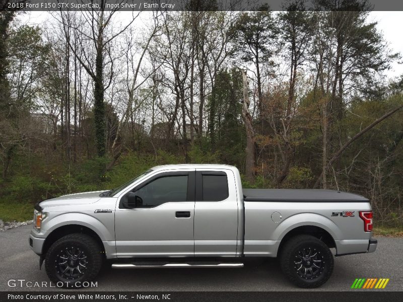 Ingot Silver / Earth Gray 2018 Ford F150 STX SuperCab