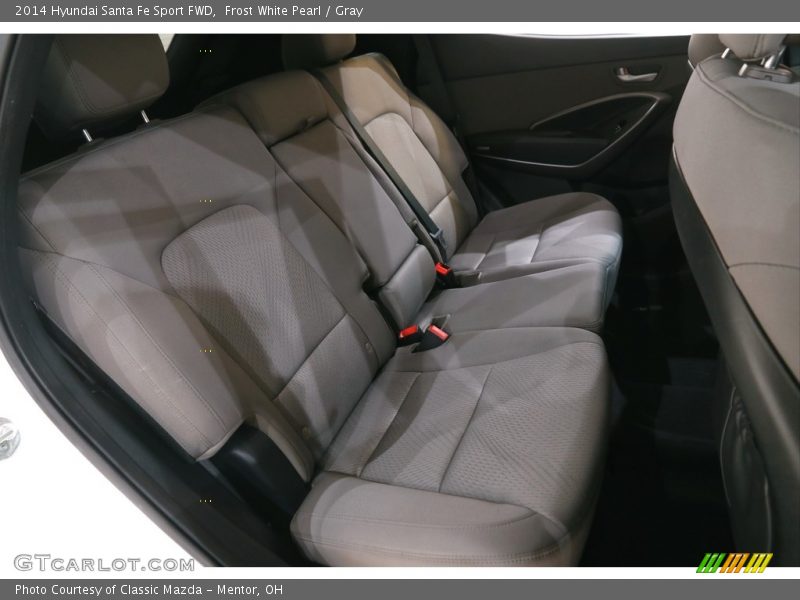 Frost White Pearl / Gray 2014 Hyundai Santa Fe Sport FWD