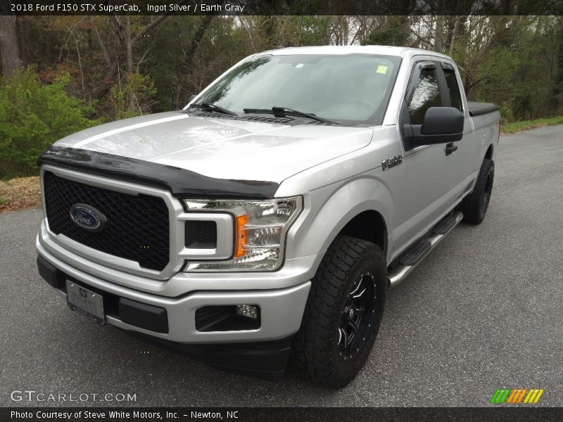 Ingot Silver / Earth Gray 2018 Ford F150 STX SuperCab