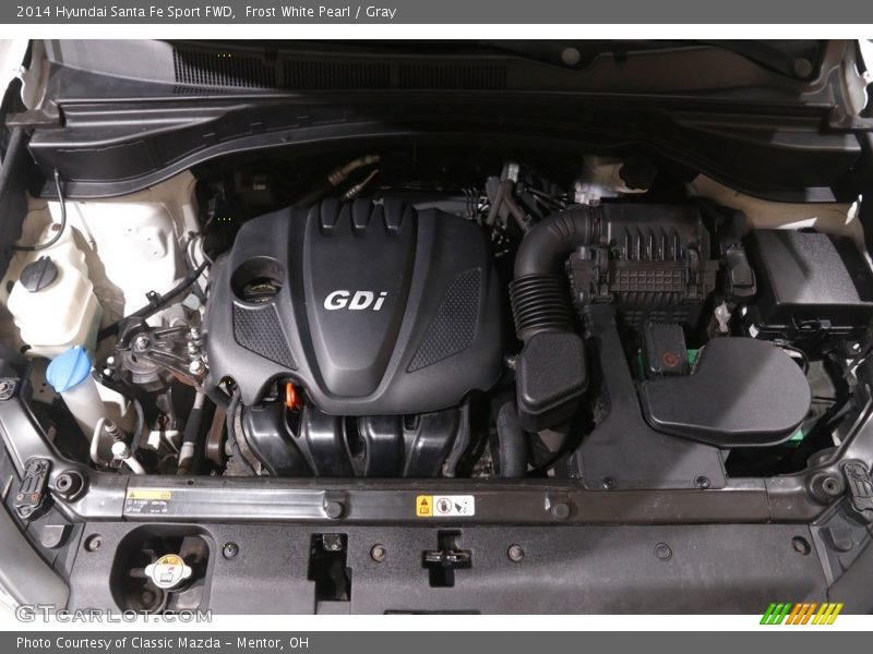 Frost White Pearl / Gray 2014 Hyundai Santa Fe Sport FWD