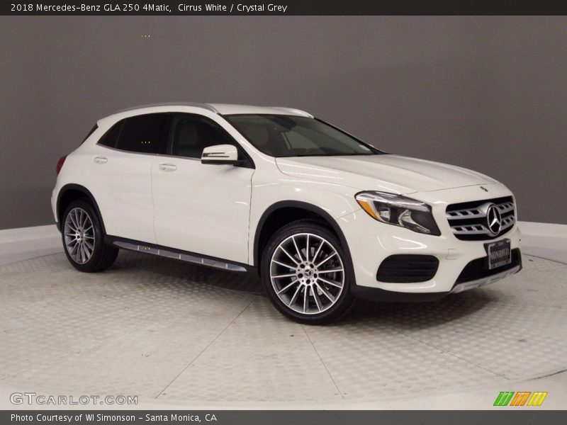 Cirrus White / Crystal Grey 2018 Mercedes-Benz GLA 250 4Matic