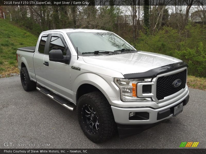 Ingot Silver / Earth Gray 2018 Ford F150 STX SuperCab