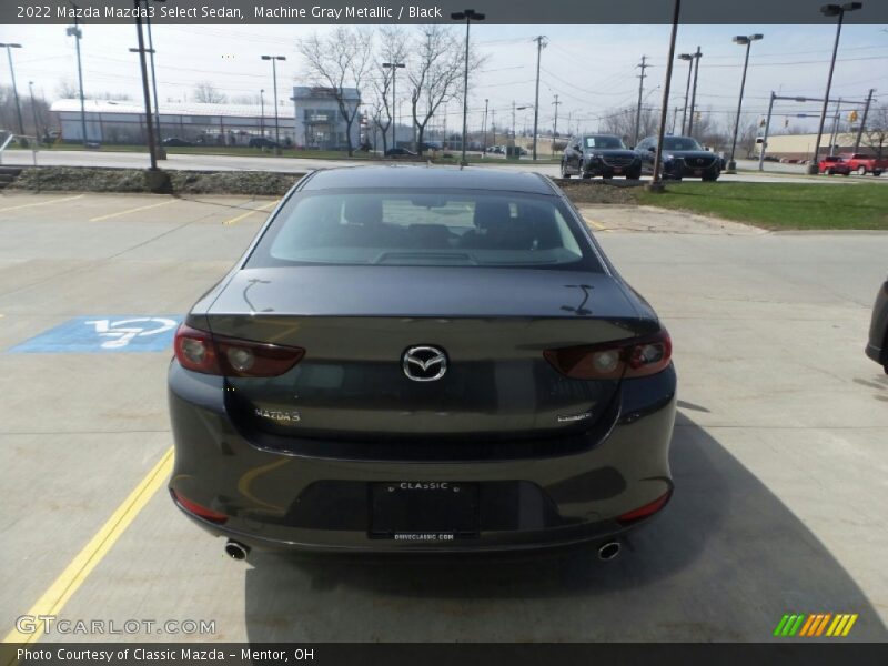 Machine Gray Metallic / Black 2022 Mazda Mazda3 Select Sedan