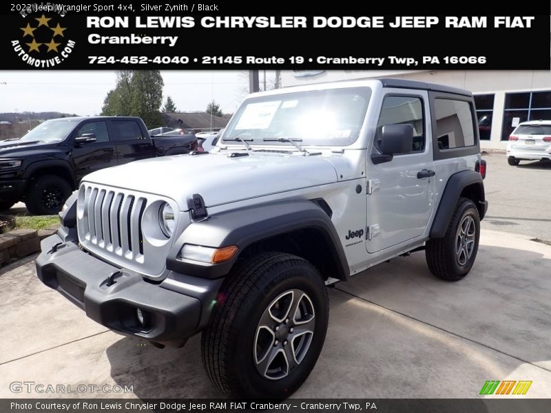 Silver Zynith / Black 2022 Jeep Wrangler Sport 4x4