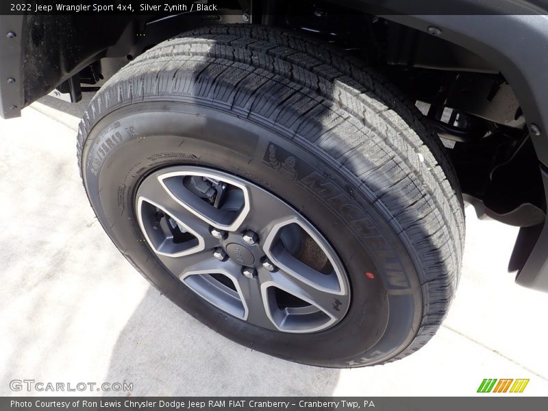 Silver Zynith / Black 2022 Jeep Wrangler Sport 4x4