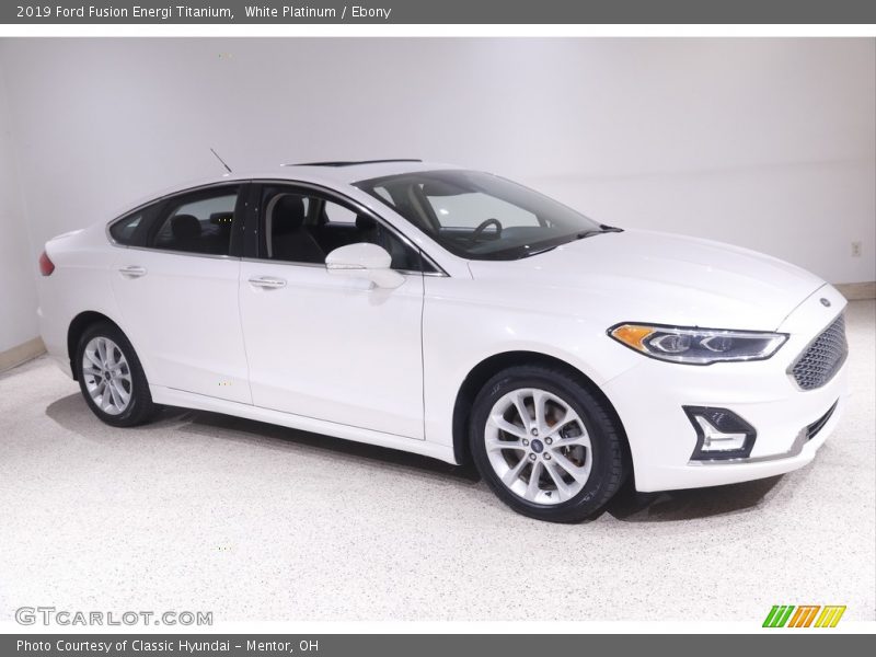 White Platinum / Ebony 2019 Ford Fusion Energi Titanium