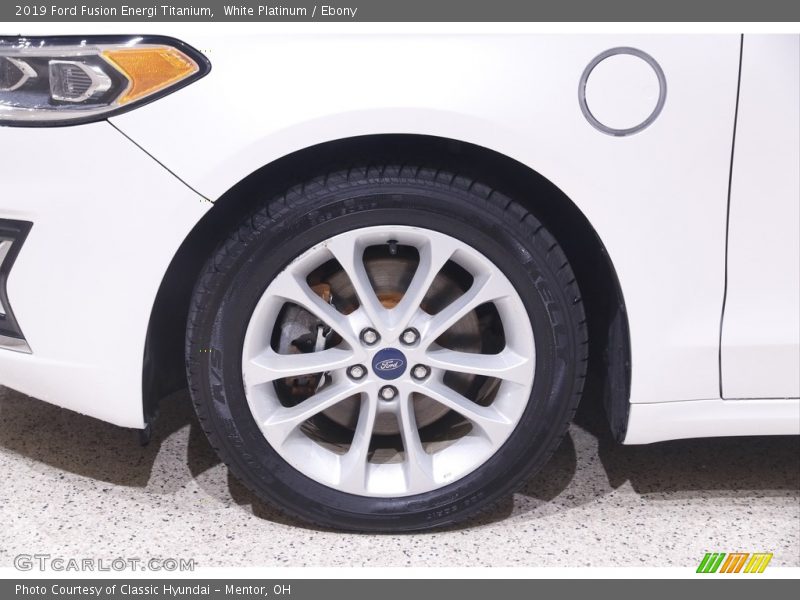 White Platinum / Ebony 2019 Ford Fusion Energi Titanium