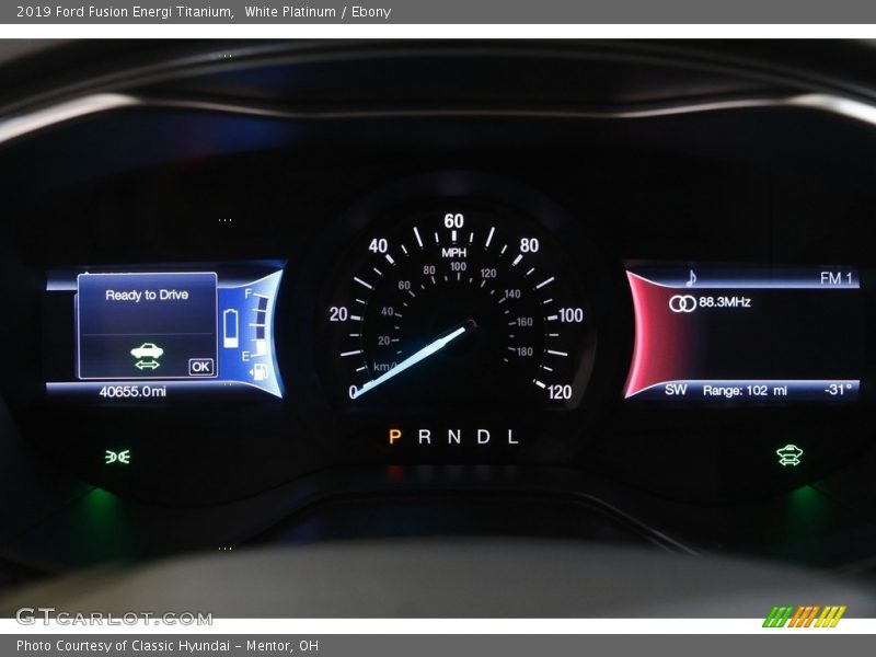 White Platinum / Ebony 2019 Ford Fusion Energi Titanium