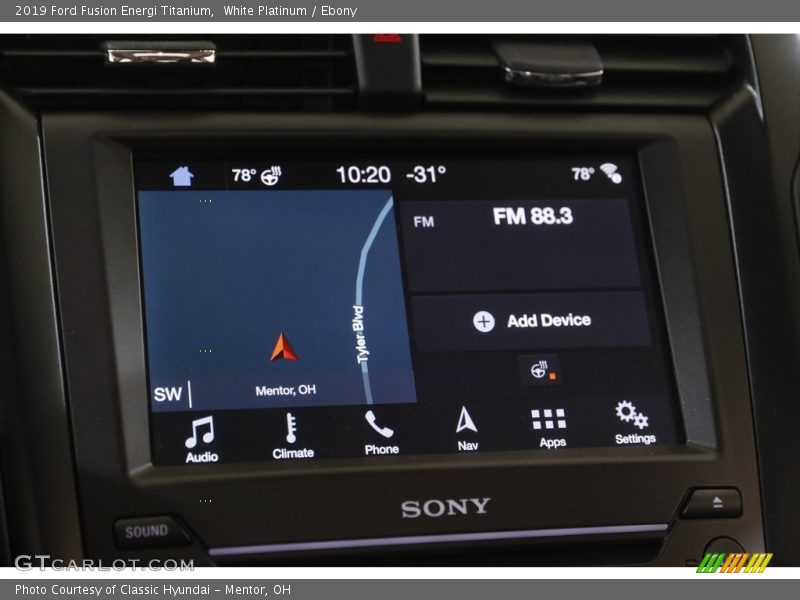 White Platinum / Ebony 2019 Ford Fusion Energi Titanium