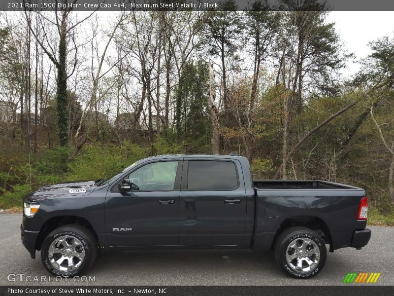Maximum Steel Metallic / Black 2021 Ram 1500 Big Horn Crew Cab 4x4