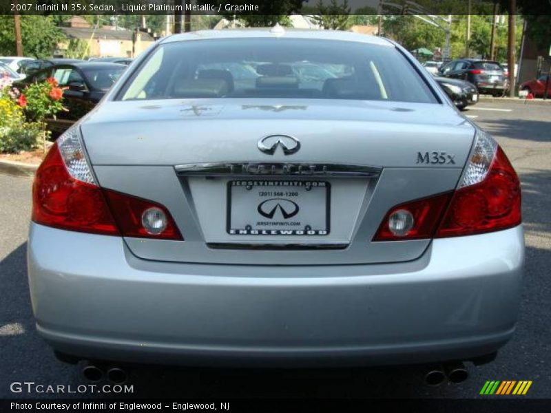 Liquid Platinum Metallic / Graphite 2007 Infiniti M 35x Sedan