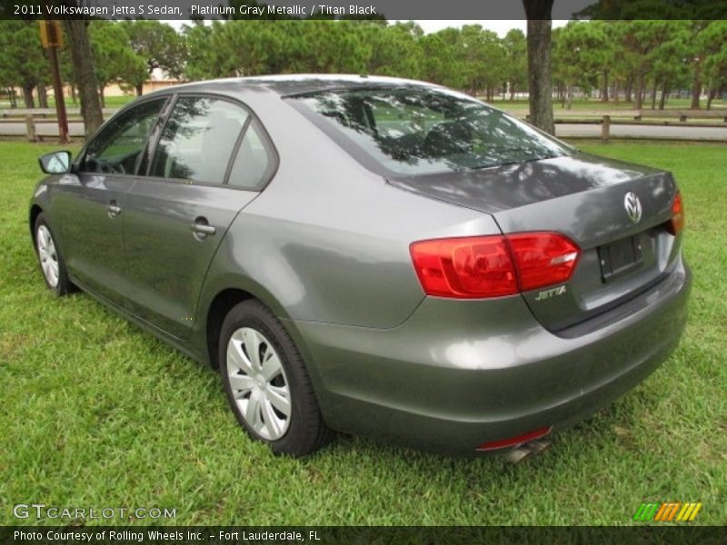 Platinum Gray Metallic / Titan Black 2011 Volkswagen Jetta S Sedan