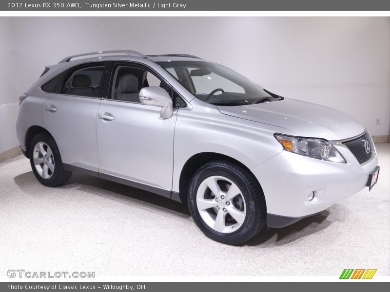 Tungsten Silver Metallic / Light Gray 2012 Lexus RX 350 AWD