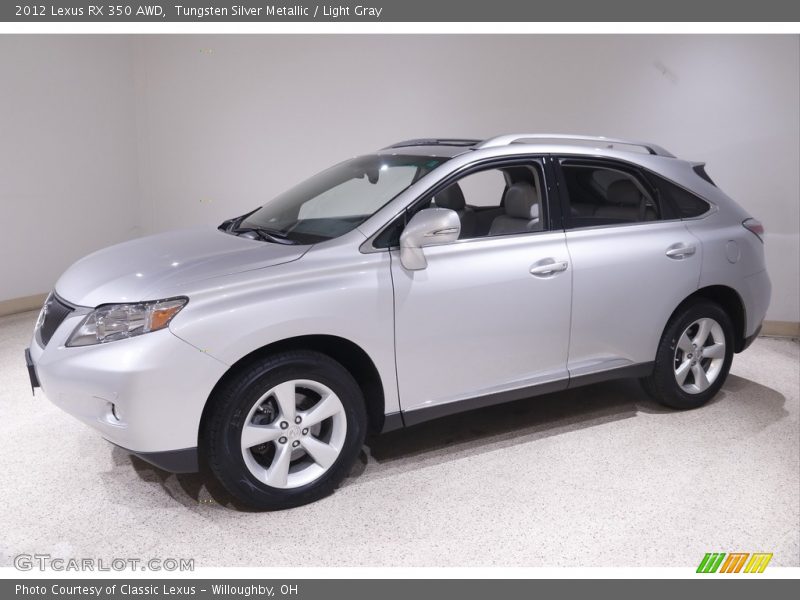 Tungsten Silver Metallic / Light Gray 2012 Lexus RX 350 AWD