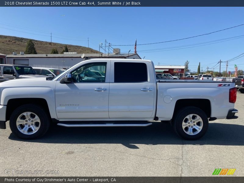 Summit White / Jet Black 2018 Chevrolet Silverado 1500 LTZ Crew Cab 4x4