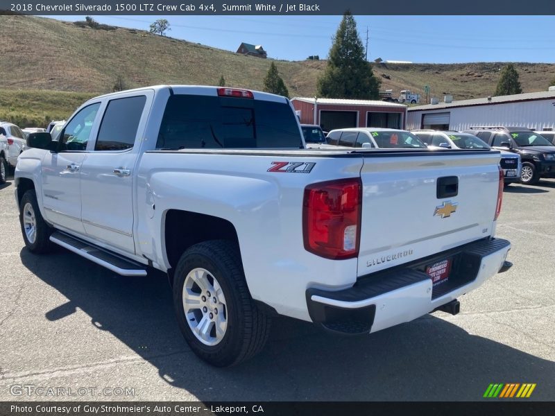 Summit White / Jet Black 2018 Chevrolet Silverado 1500 LTZ Crew Cab 4x4
