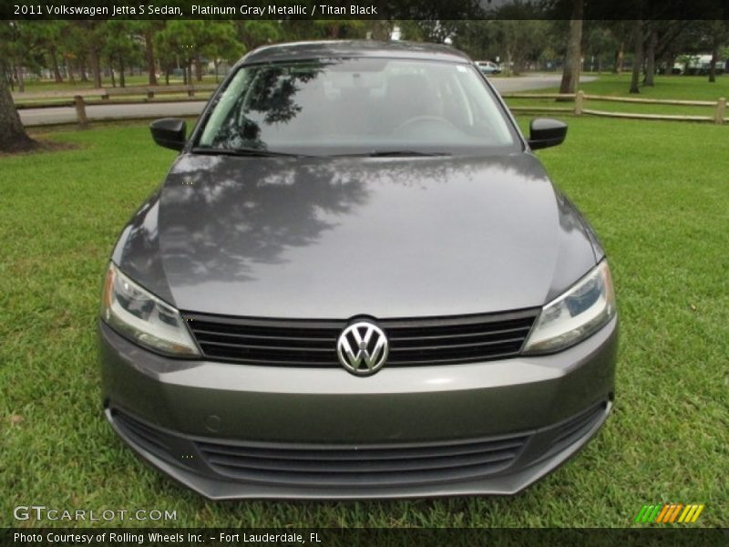 Platinum Gray Metallic / Titan Black 2011 Volkswagen Jetta S Sedan