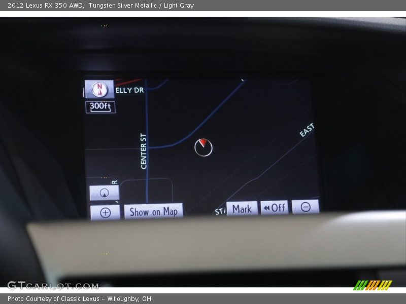 Tungsten Silver Metallic / Light Gray 2012 Lexus RX 350 AWD
