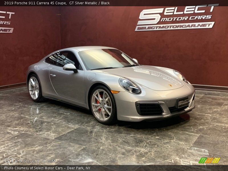 GT Silver Metallic / Black 2019 Porsche 911 Carrera 4S Coupe