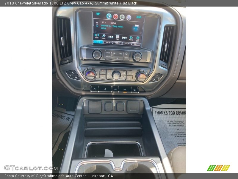Summit White / Jet Black 2018 Chevrolet Silverado 1500 LTZ Crew Cab 4x4