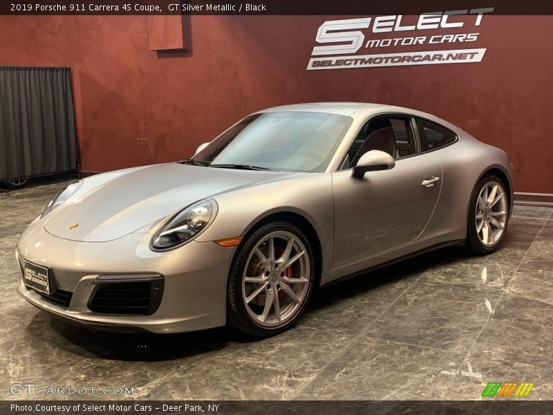 GT Silver Metallic / Black 2019 Porsche 911 Carrera 4S Coupe