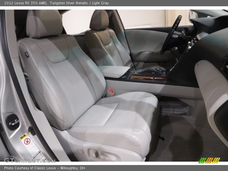 Tungsten Silver Metallic / Light Gray 2012 Lexus RX 350 AWD