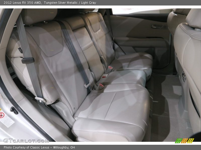 Tungsten Silver Metallic / Light Gray 2012 Lexus RX 350 AWD