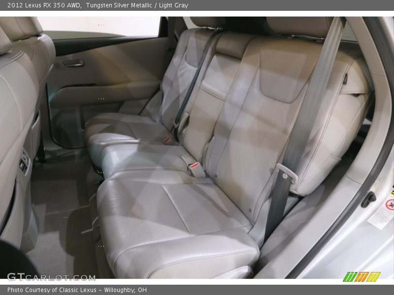 Tungsten Silver Metallic / Light Gray 2012 Lexus RX 350 AWD