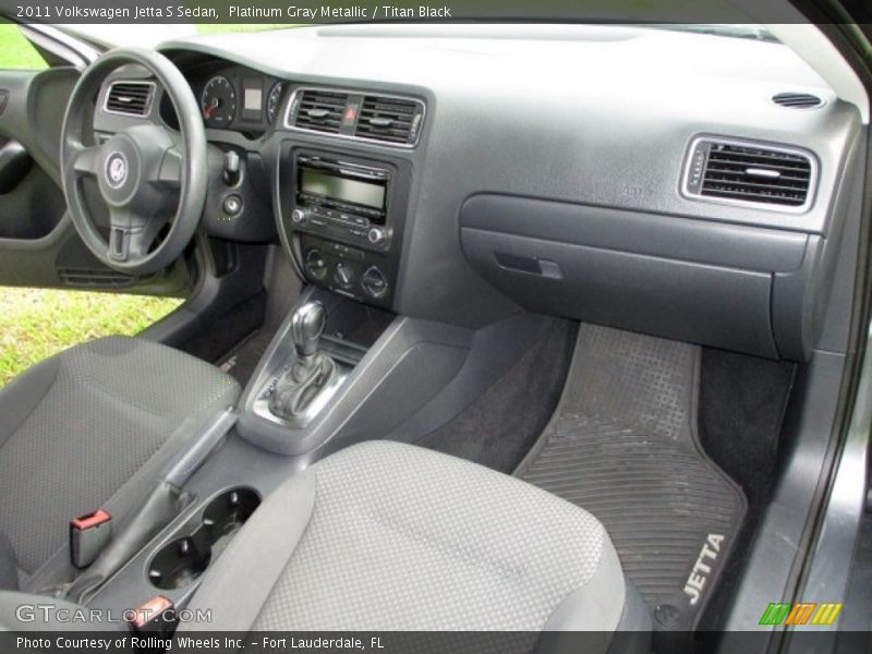Platinum Gray Metallic / Titan Black 2011 Volkswagen Jetta S Sedan