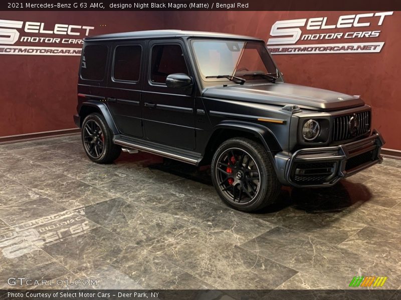 designo Night Black Magno (Matte) / Bengal Red 2021 Mercedes-Benz G 63 AMG