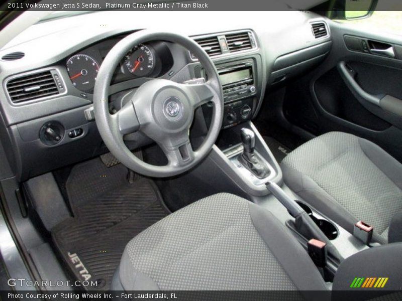 Platinum Gray Metallic / Titan Black 2011 Volkswagen Jetta S Sedan