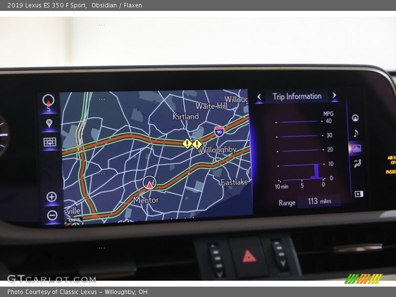 Obsidian / Flaxen 2019 Lexus ES 350 F Sport