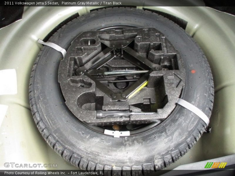 Platinum Gray Metallic / Titan Black 2011 Volkswagen Jetta S Sedan