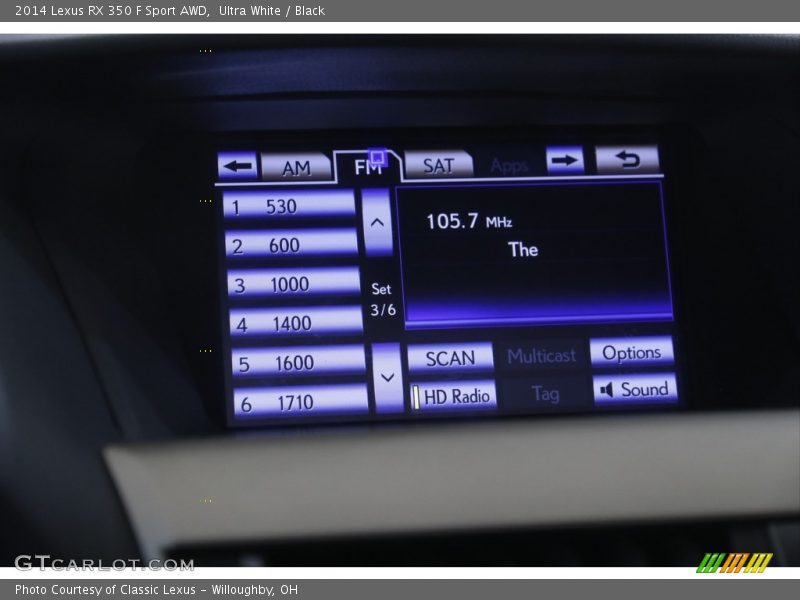 Ultra White / Black 2014 Lexus RX 350 F Sport AWD