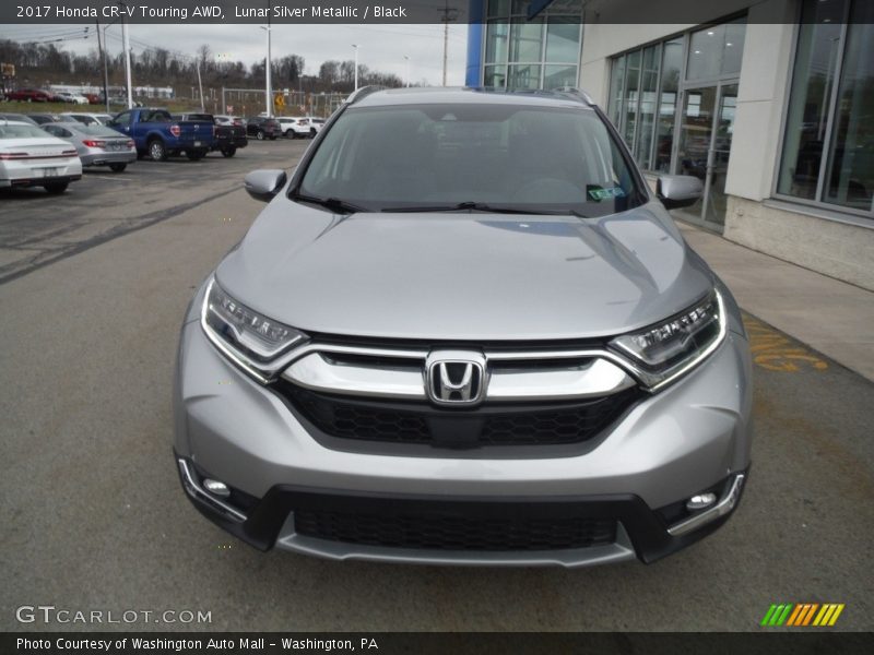 Lunar Silver Metallic / Black 2017 Honda CR-V Touring AWD