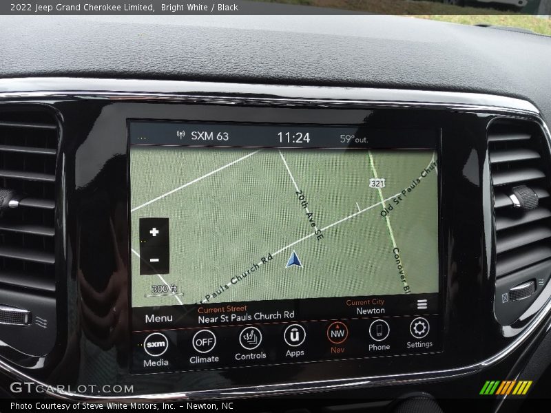 Navigation of 2022 Grand Cherokee Limited