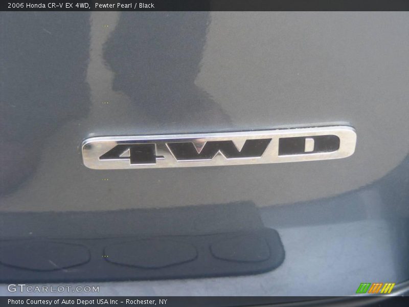 Pewter Pearl / Black 2006 Honda CR-V EX 4WD