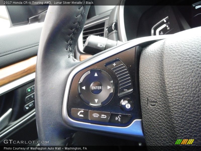 Lunar Silver Metallic / Black 2017 Honda CR-V Touring AWD