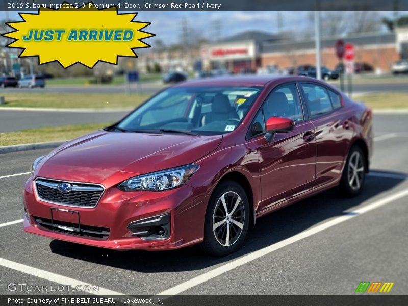 Crimson Red Pearl / Ivory 2019 Subaru Impreza 2.0i Premium 4-Door