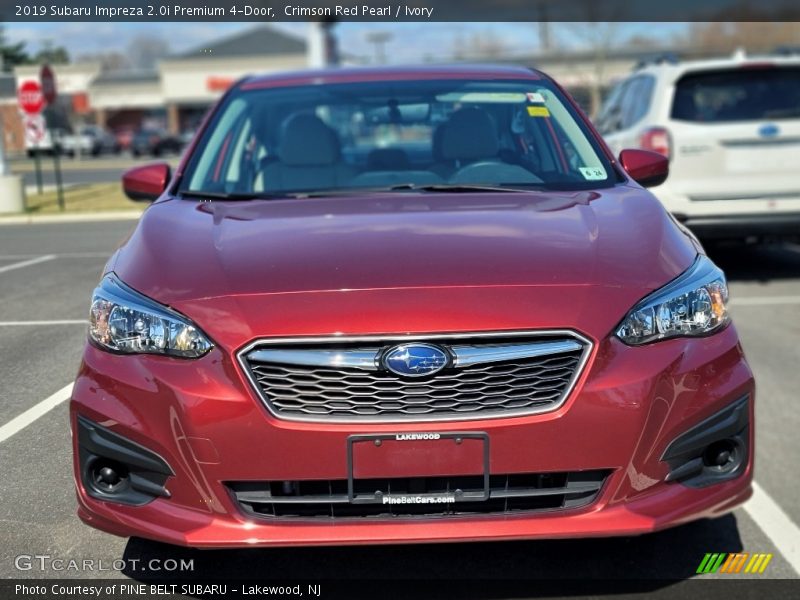 Crimson Red Pearl / Ivory 2019 Subaru Impreza 2.0i Premium 4-Door